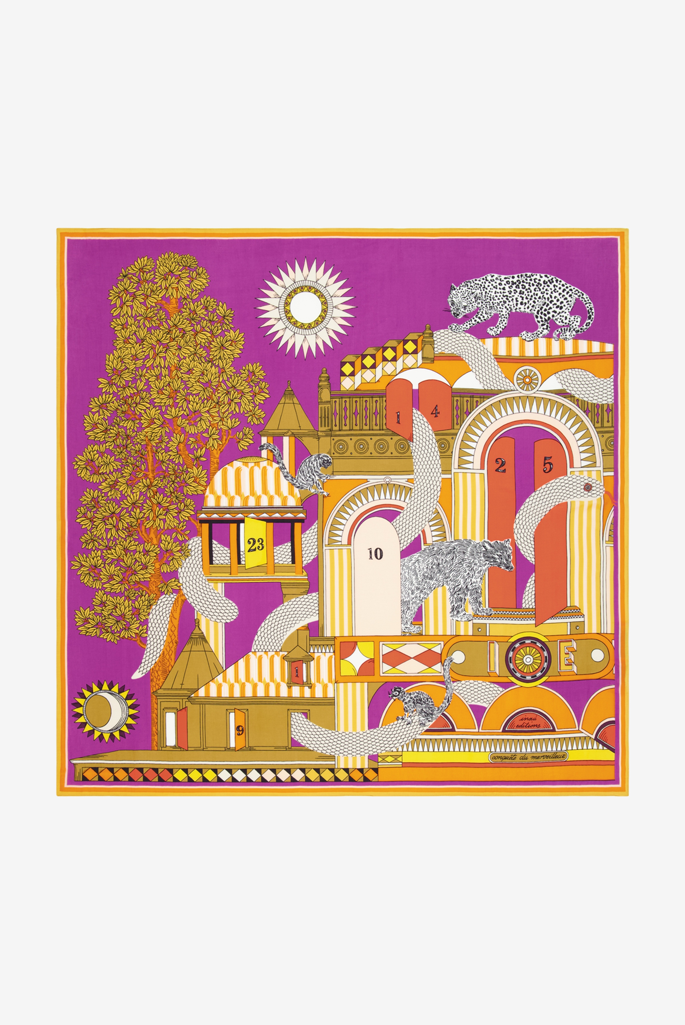 Carré 100 - Taj - Violet