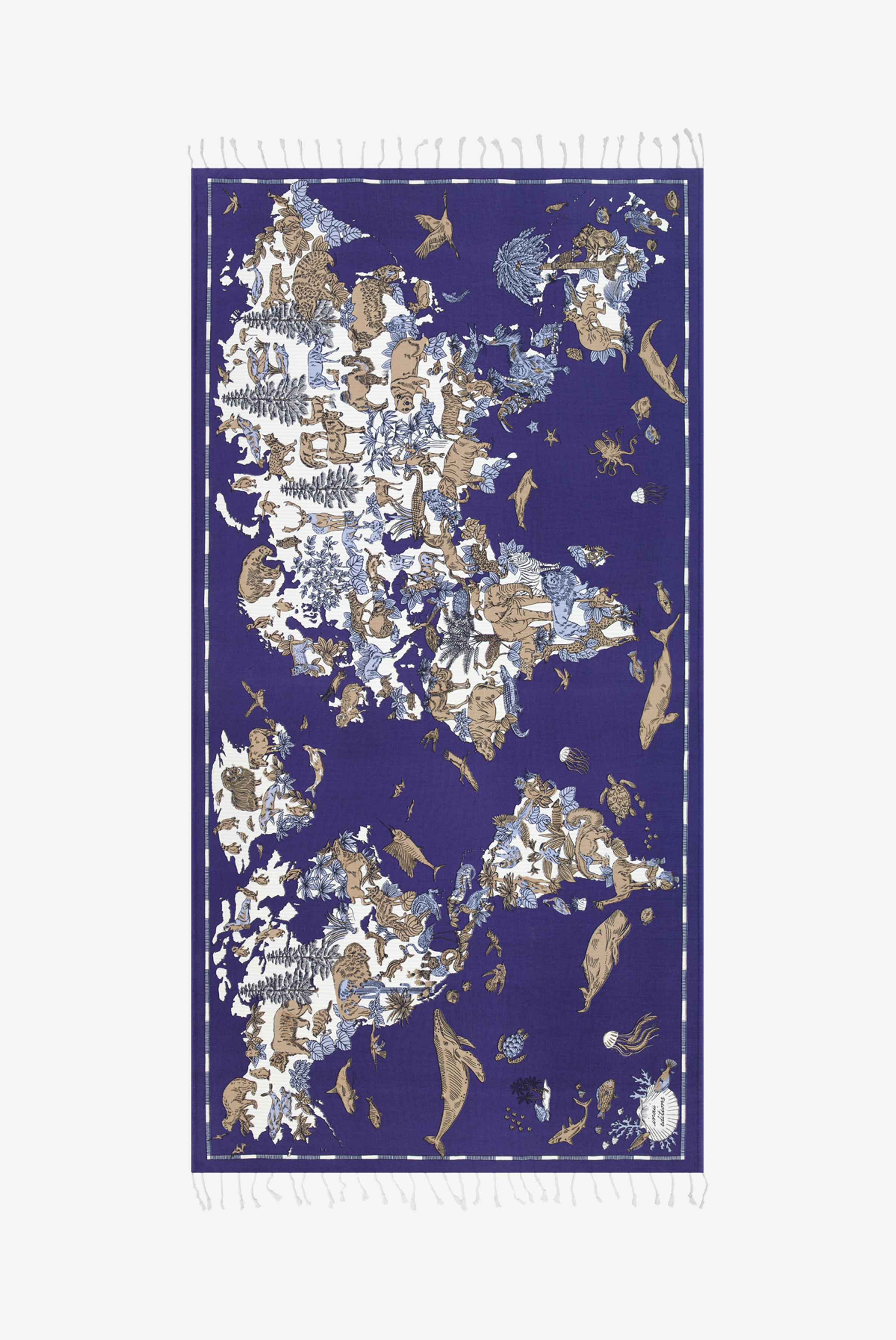 Fouta 100 - Atlas - Bleu Marine