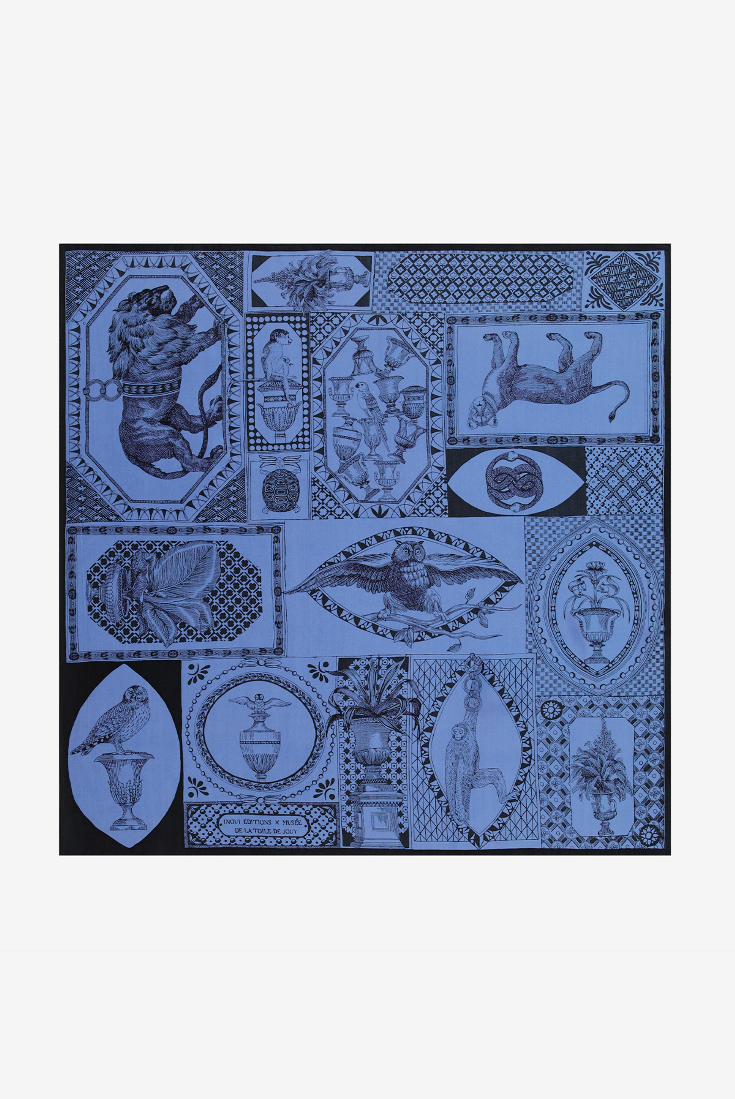 Carré 65 - Barocco - Bleu