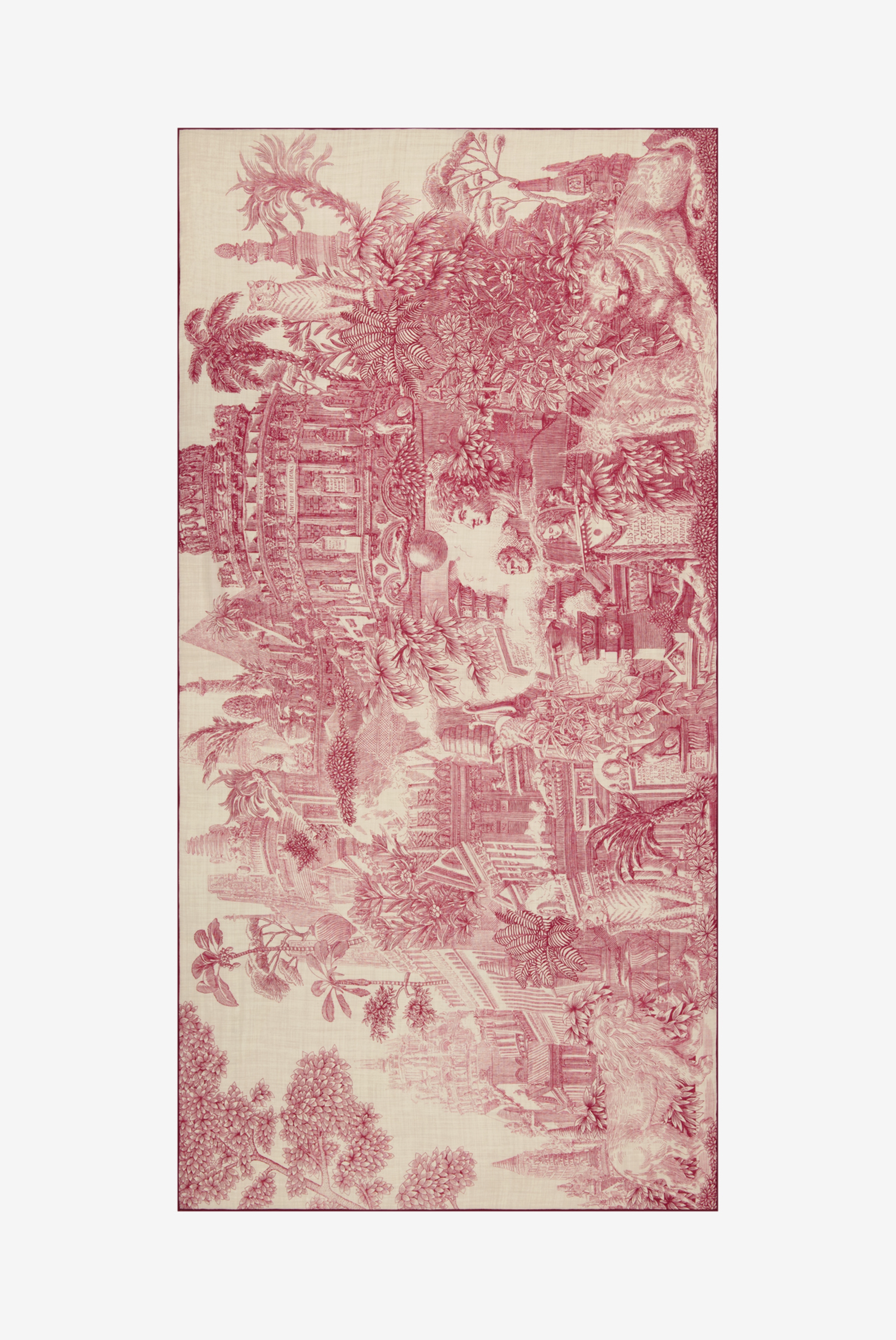 Écharpe en Laine 100 - Piranesi - Rouge