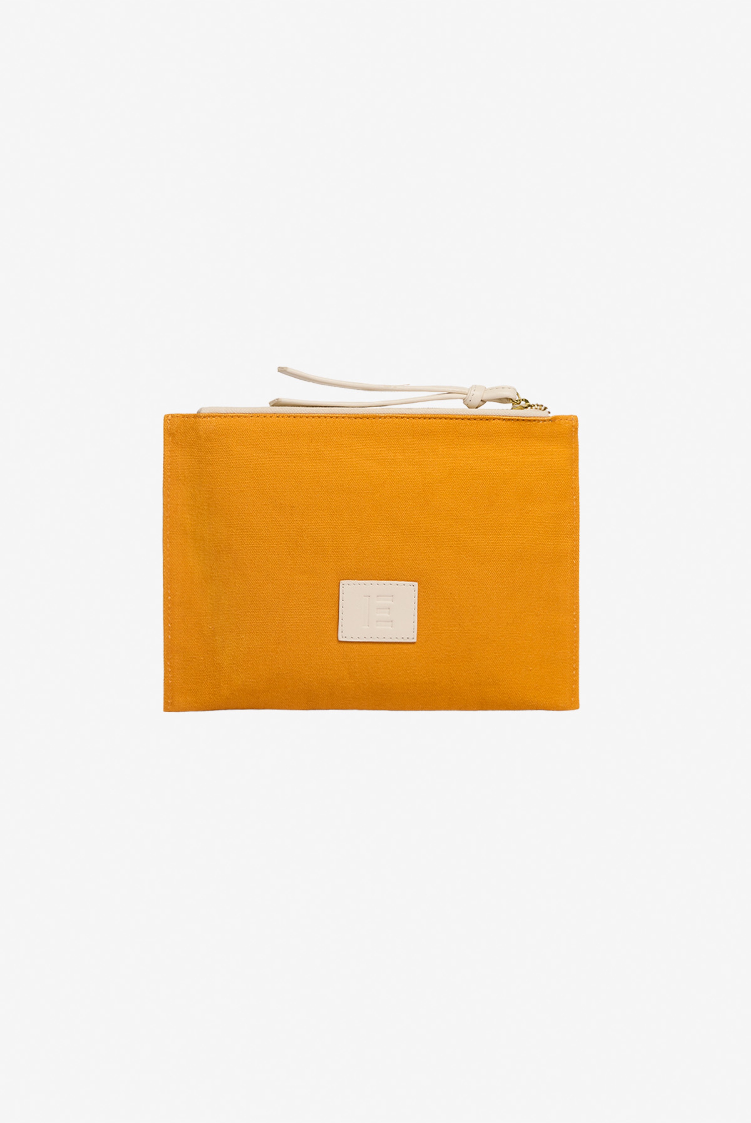 Pochette Brodée - Chat - Bleu Clair
