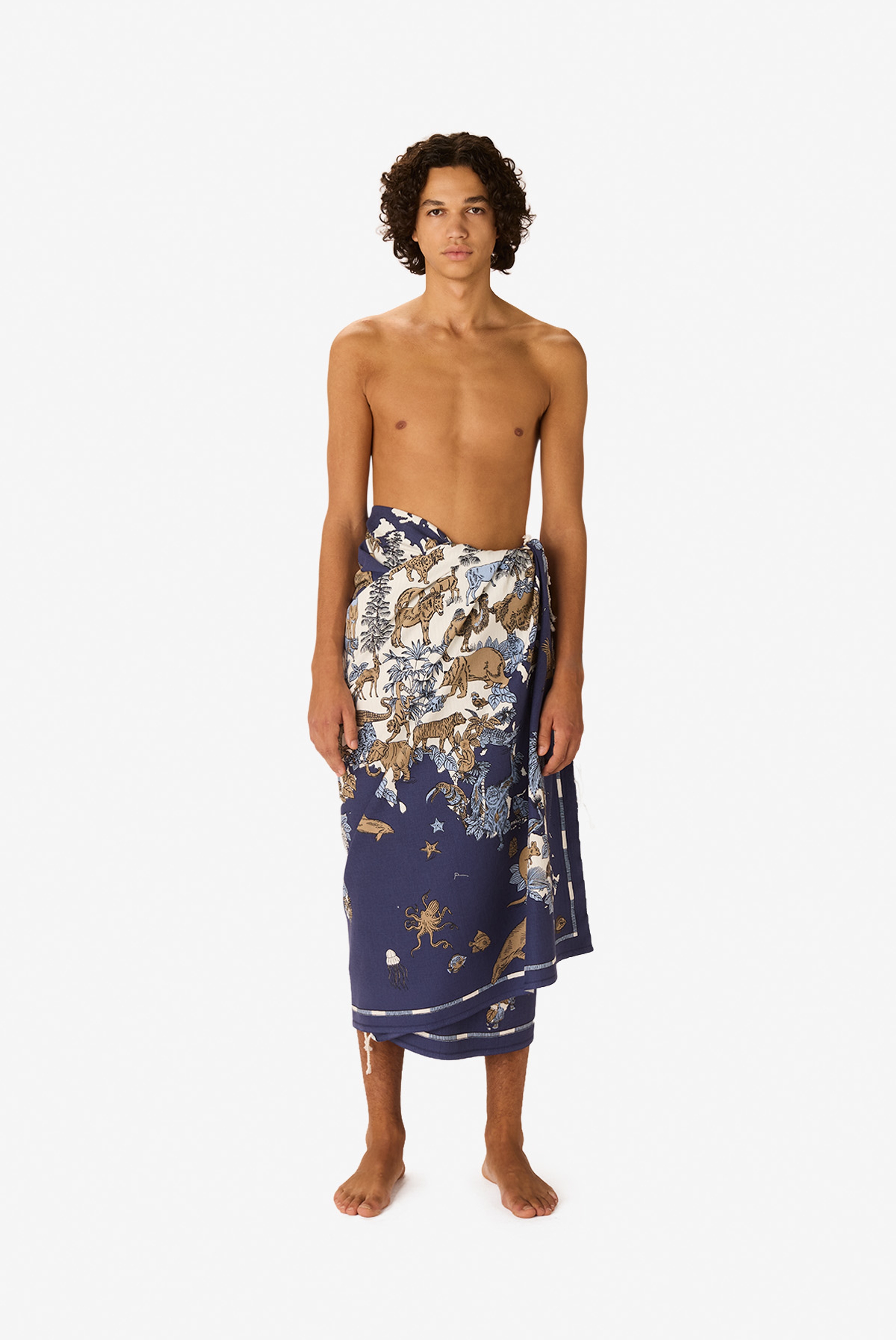 Fouta 100 - Atlas - Bleu Marine