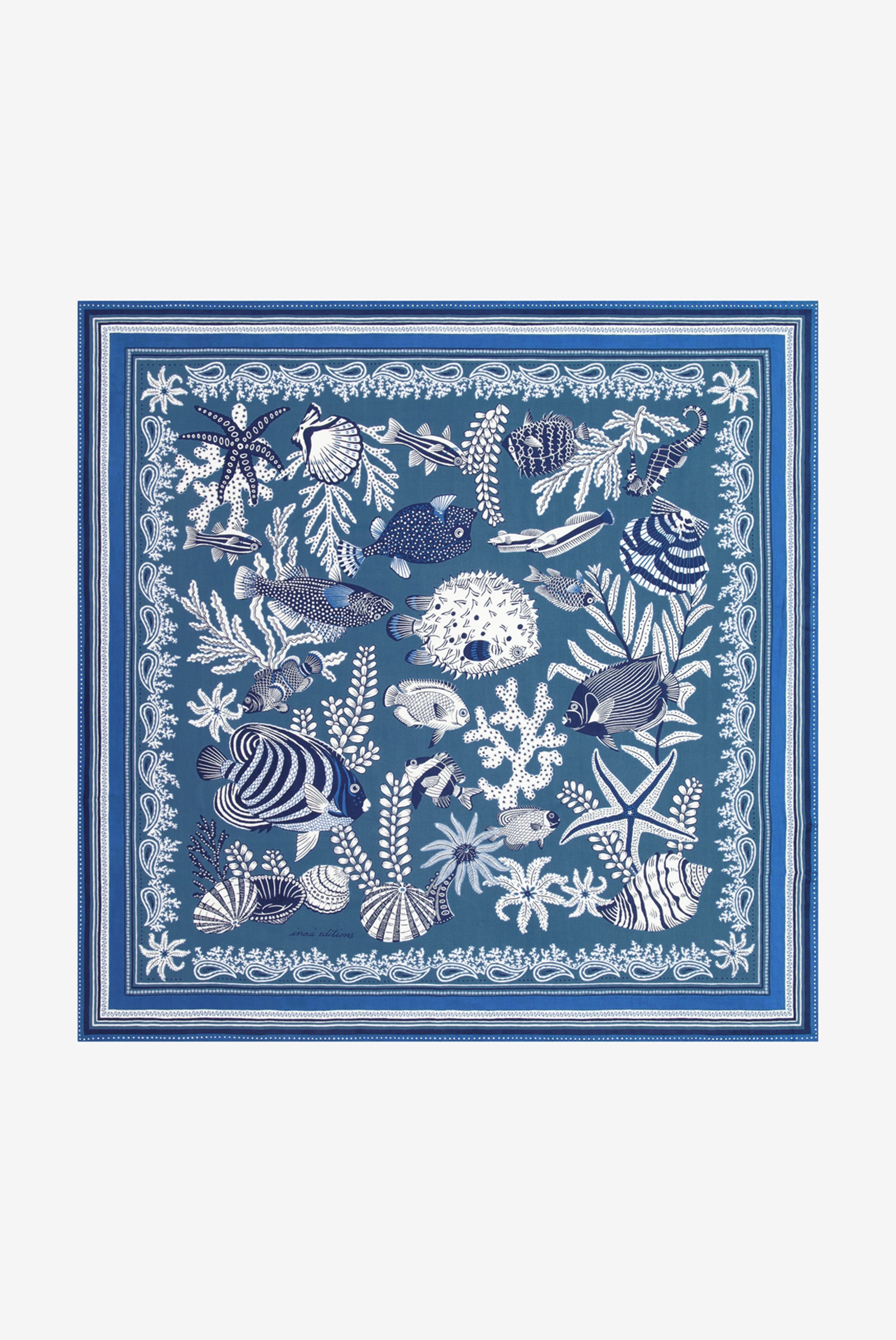 Carré 100 - Neptune - Bleu