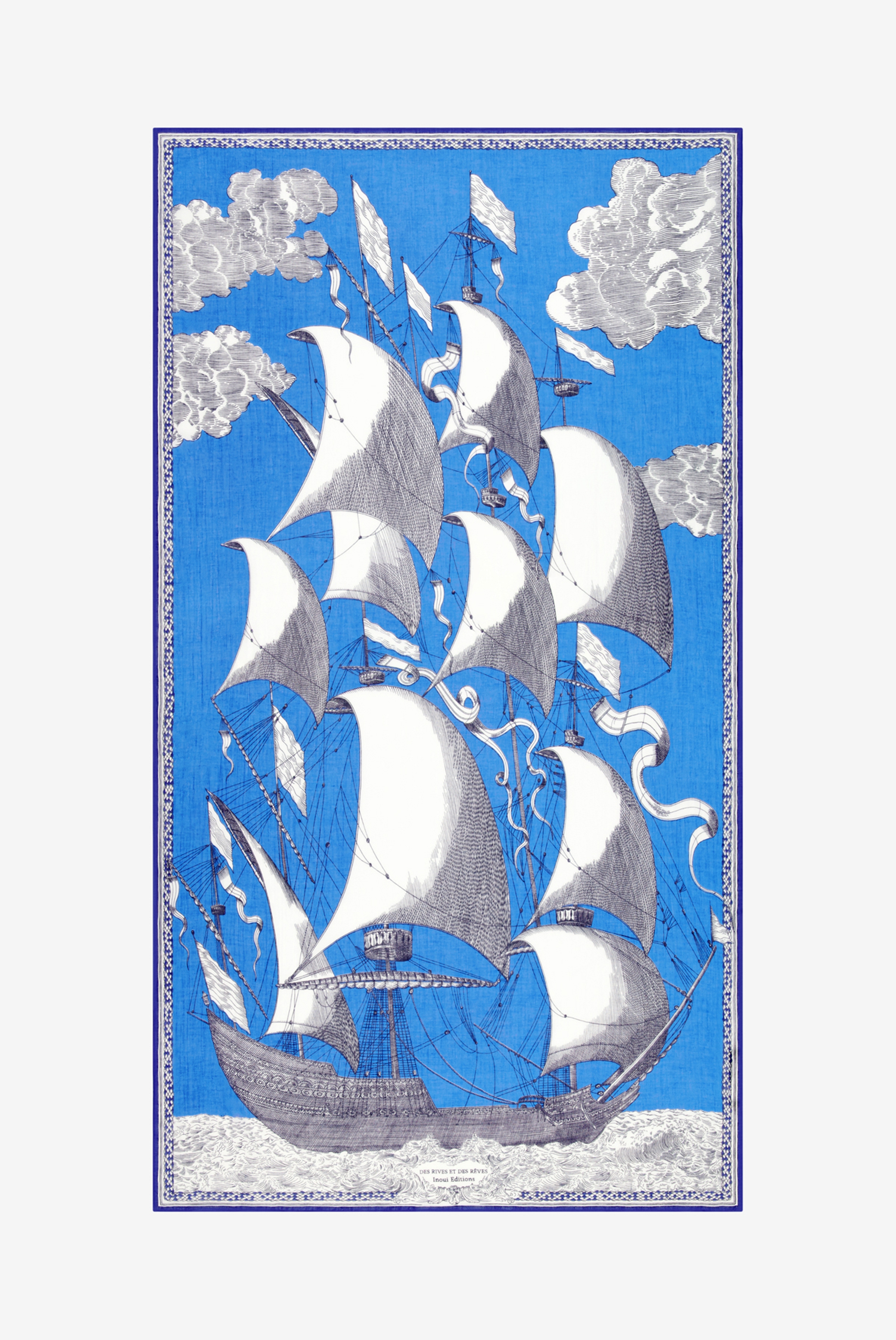 Écharpe 100 - Des Rives et des Reves - Bleu