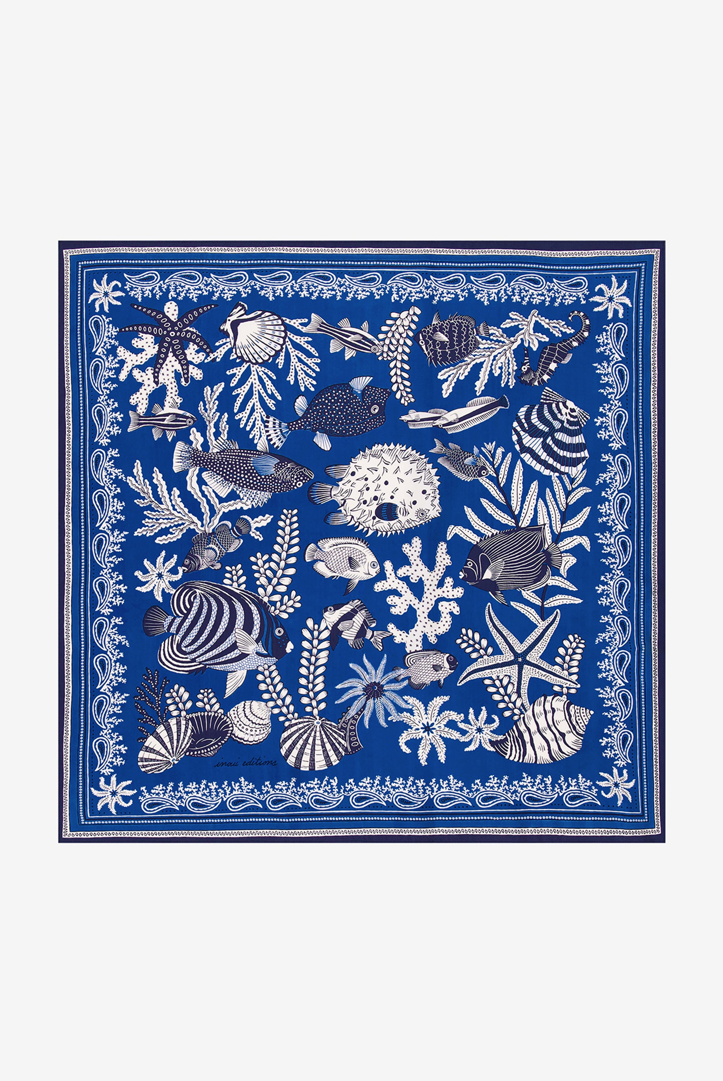 Carré 65 - Neptune - Bleu