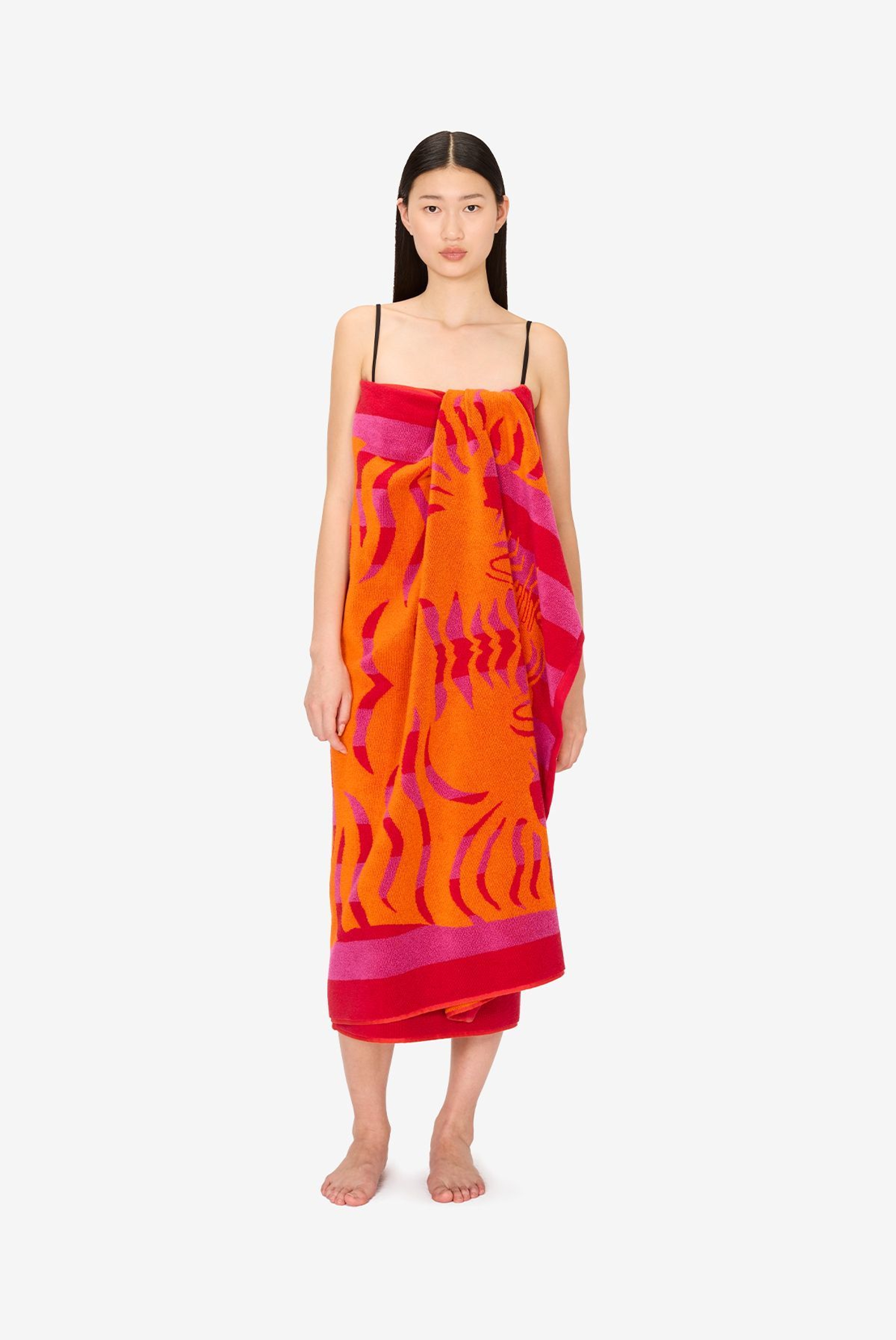 Serviette De Plage 100 - Baldo - Raspberry