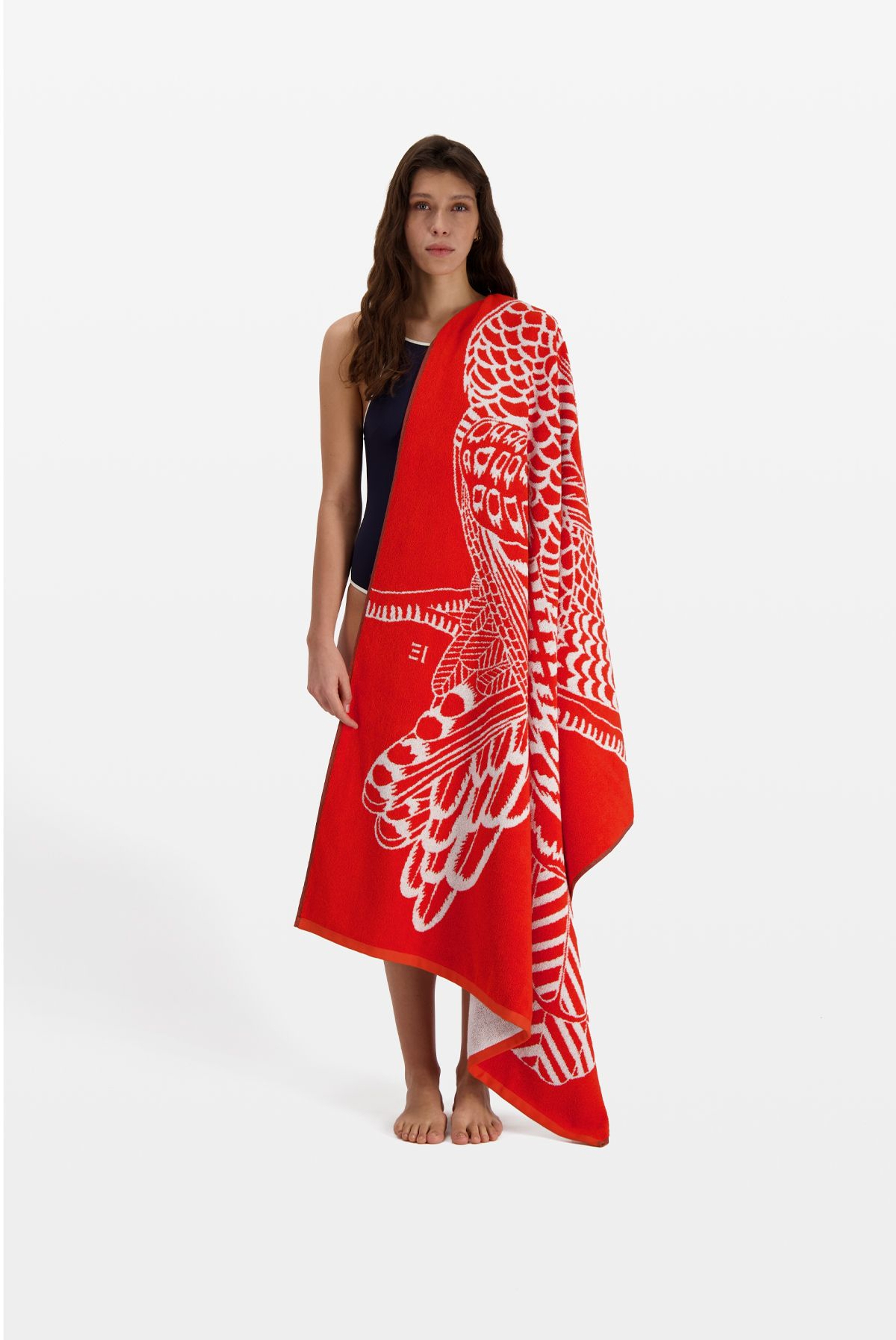Serviette de Plage - Toucan - Orange