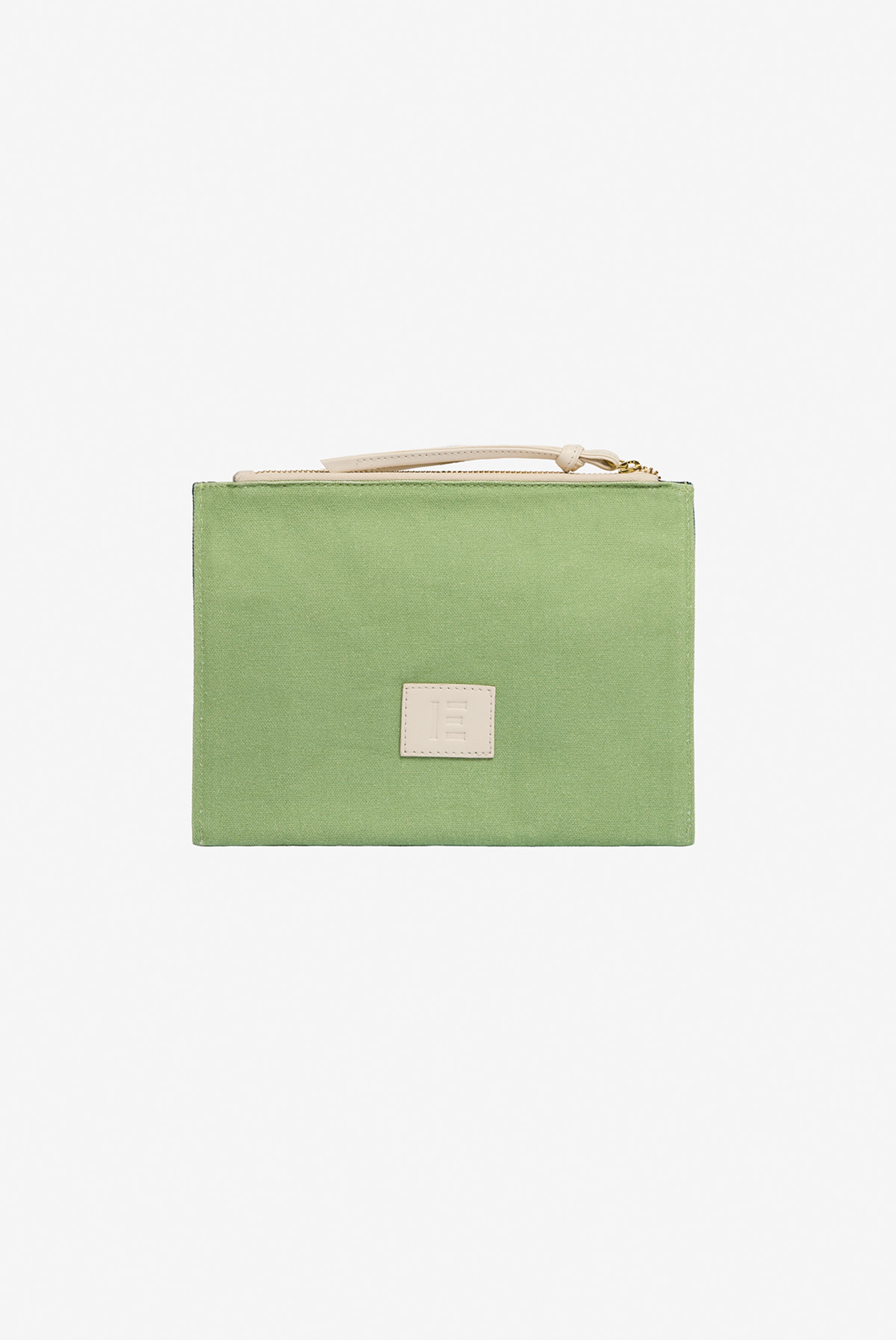 Pochette Brodée - Paris Septieme - Bleu Marine