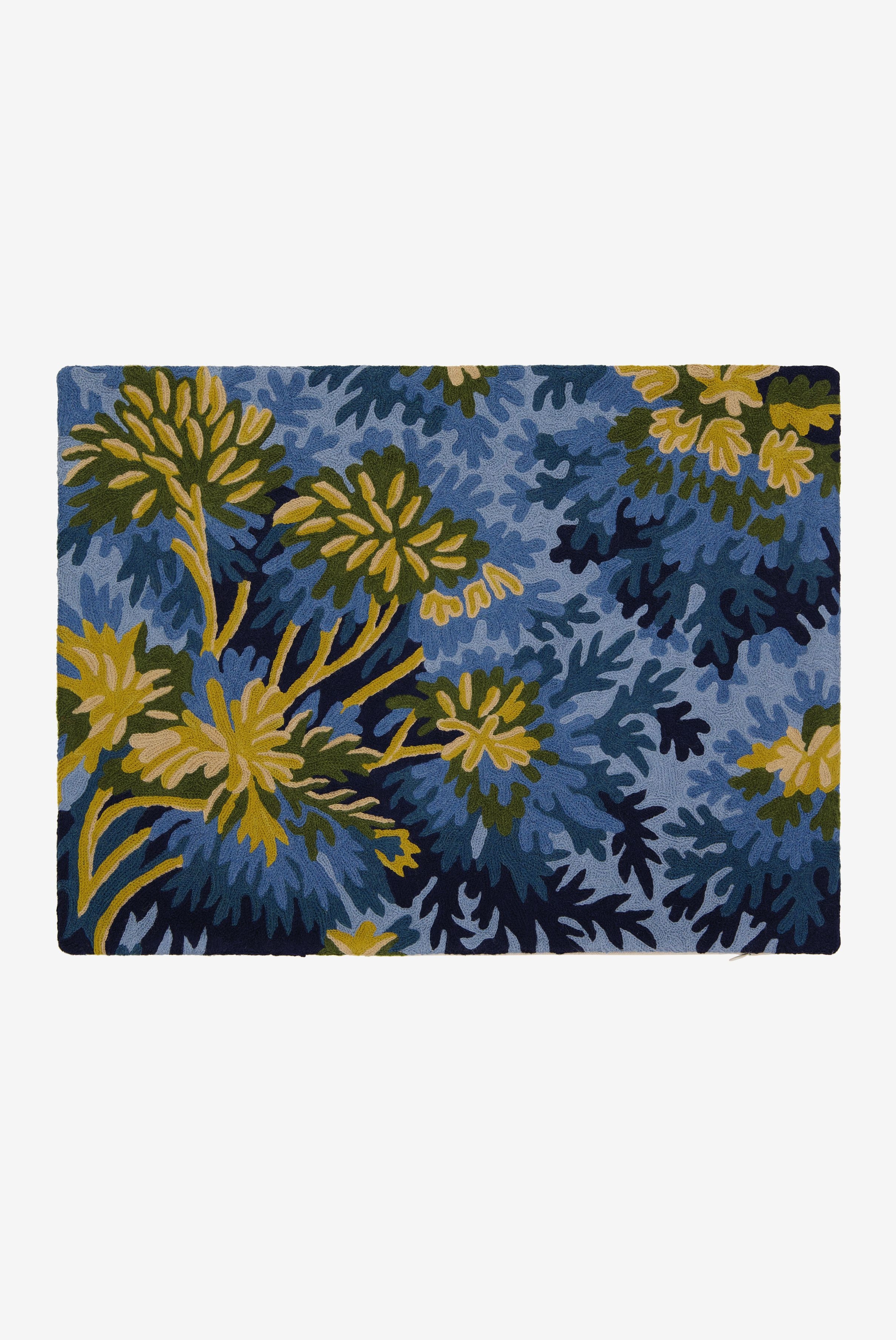 Housse de Coussin 40 - Fontainebleau - Bleu Canard