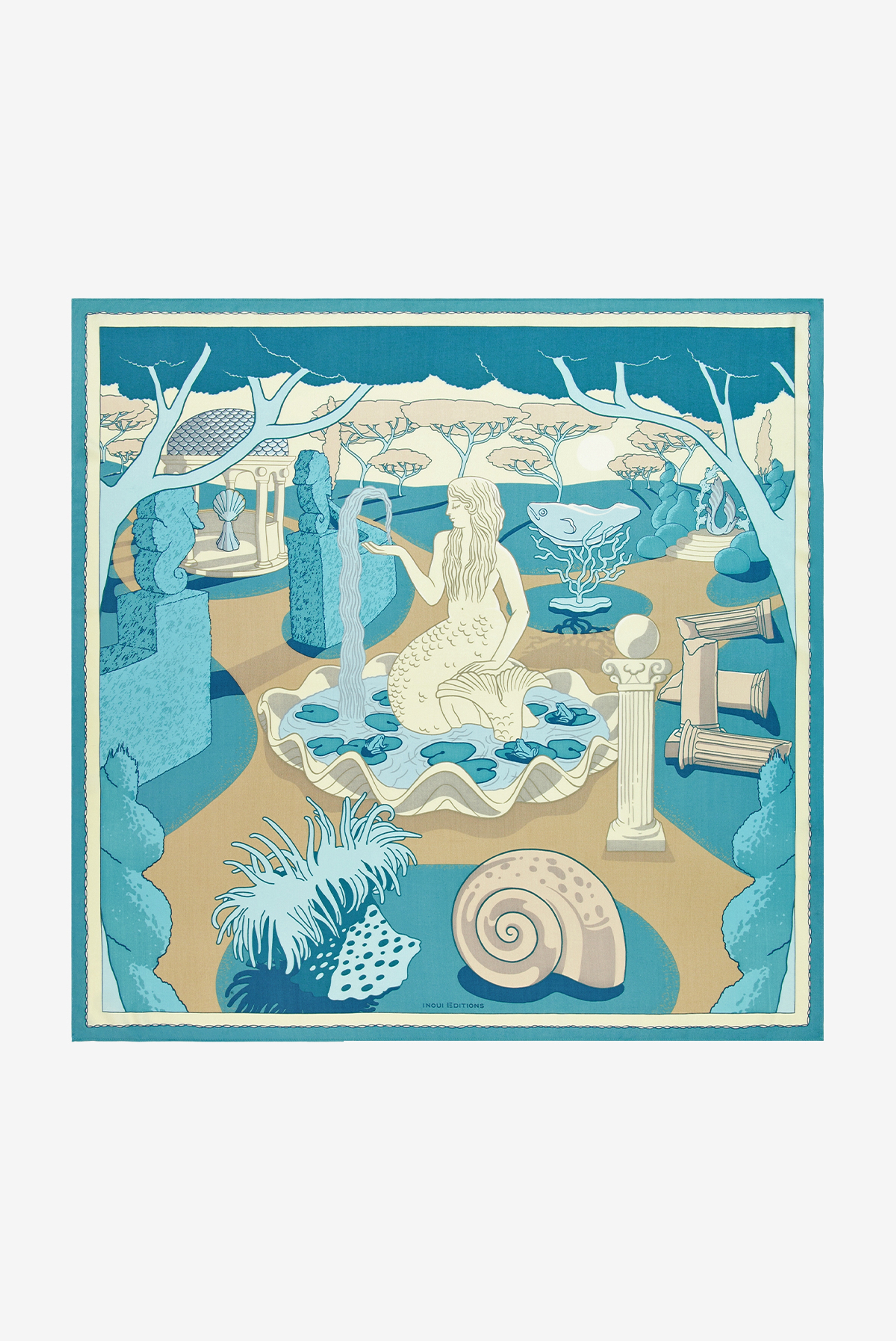 Carré 100 - Jardin - Turquoise