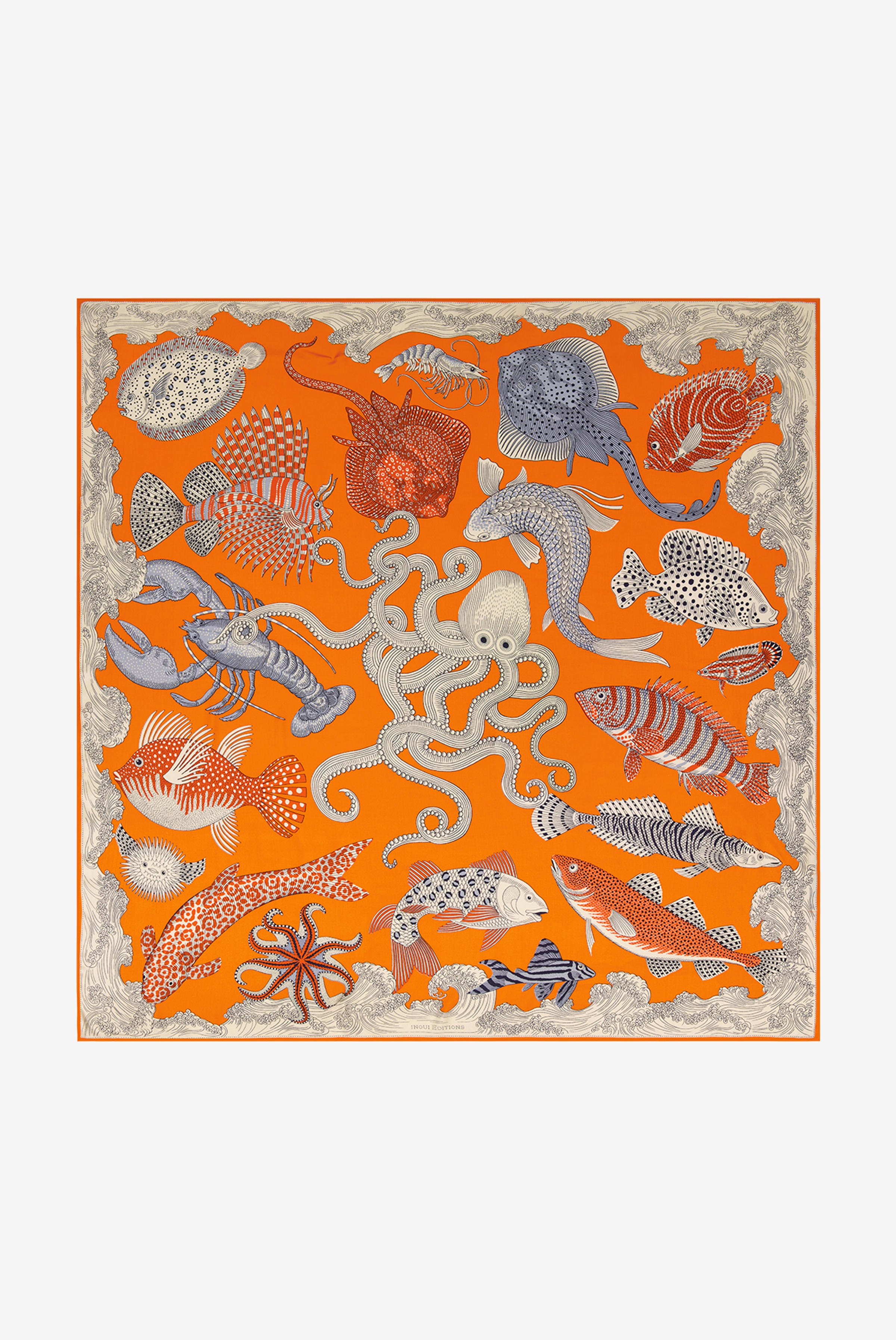 Carré 130 - Poseidon - Orange