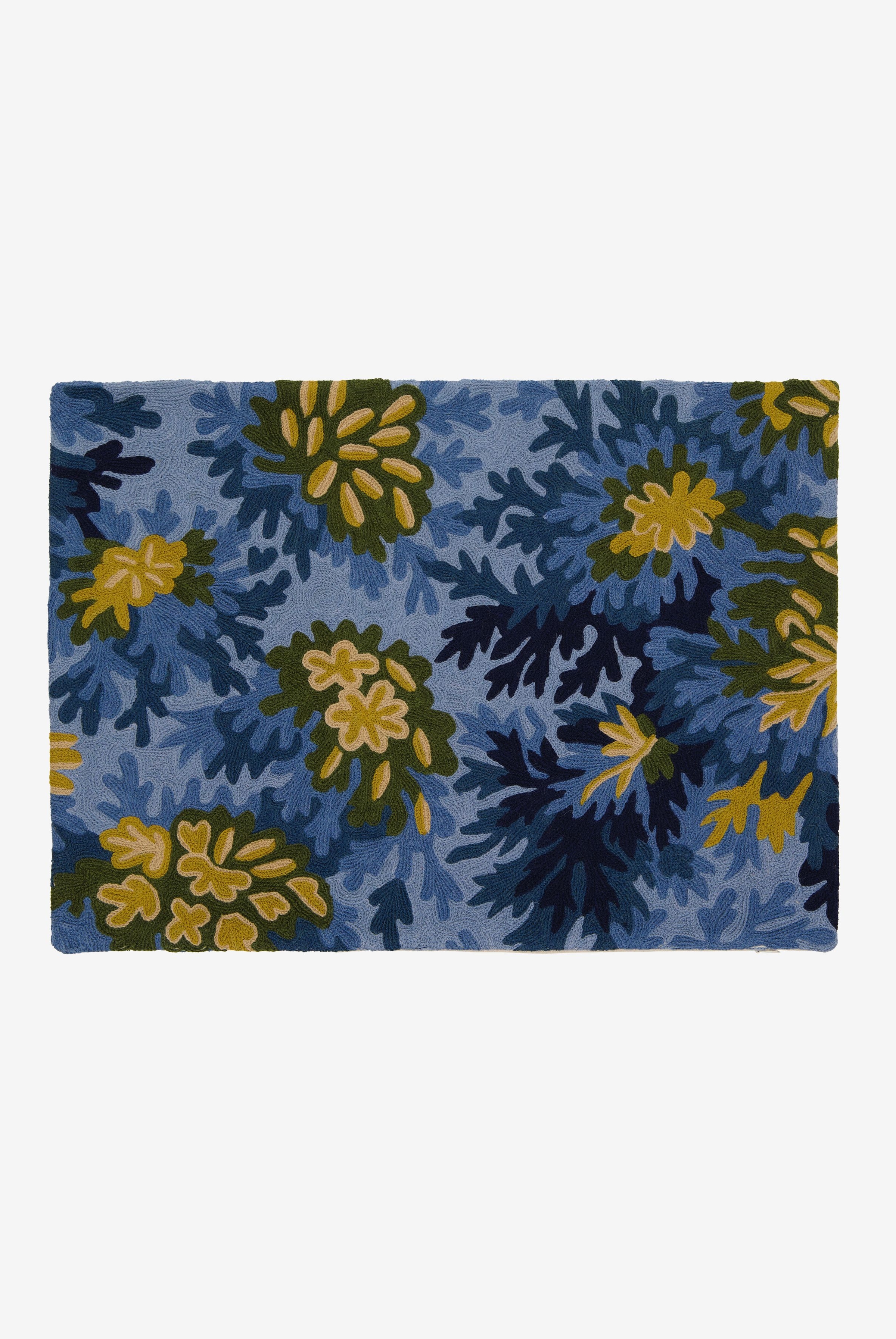 Housse de Coussin 40 - Fontainebleau - Bleu Canard
