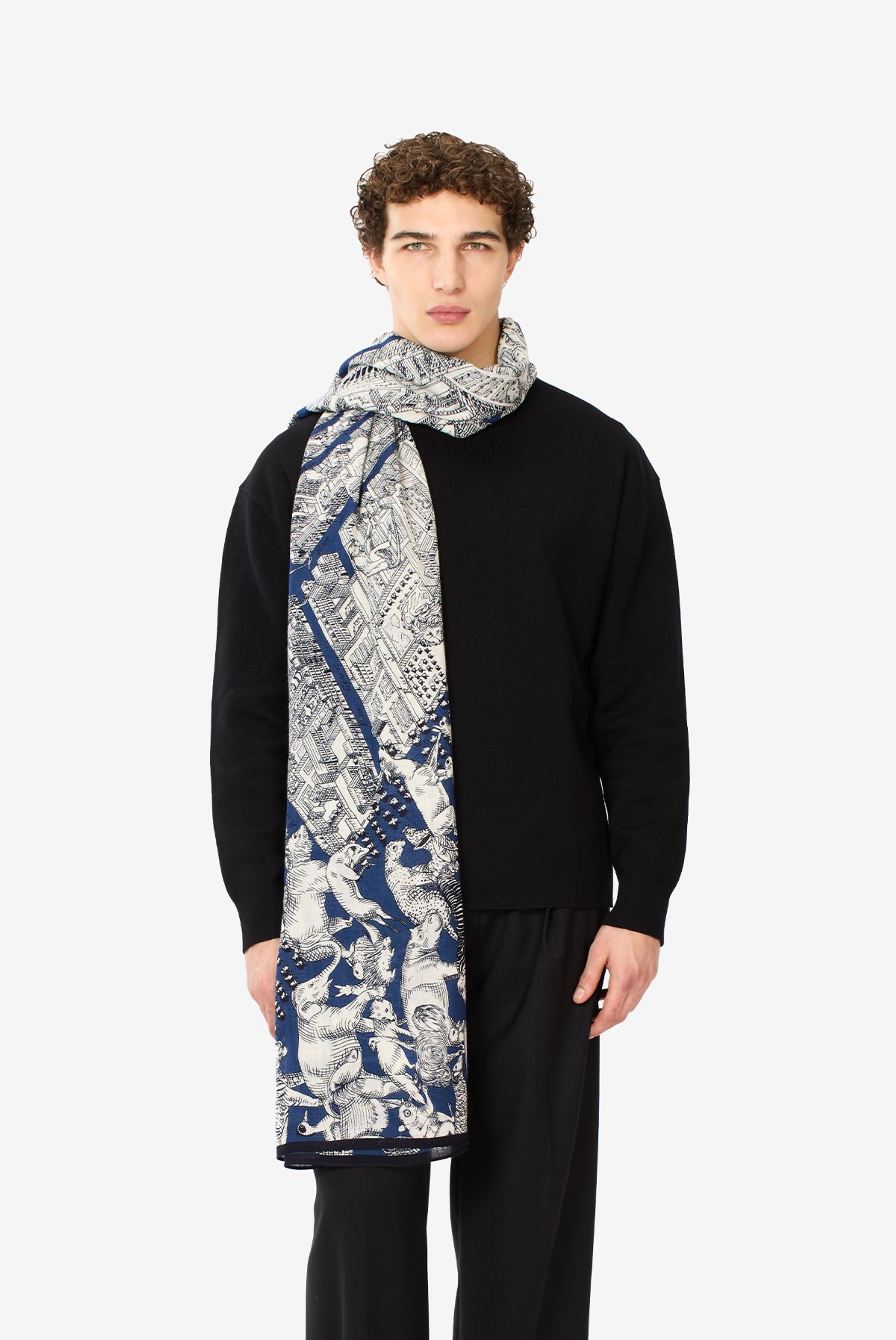 Scarf 100 - Turgot - Dark Blue