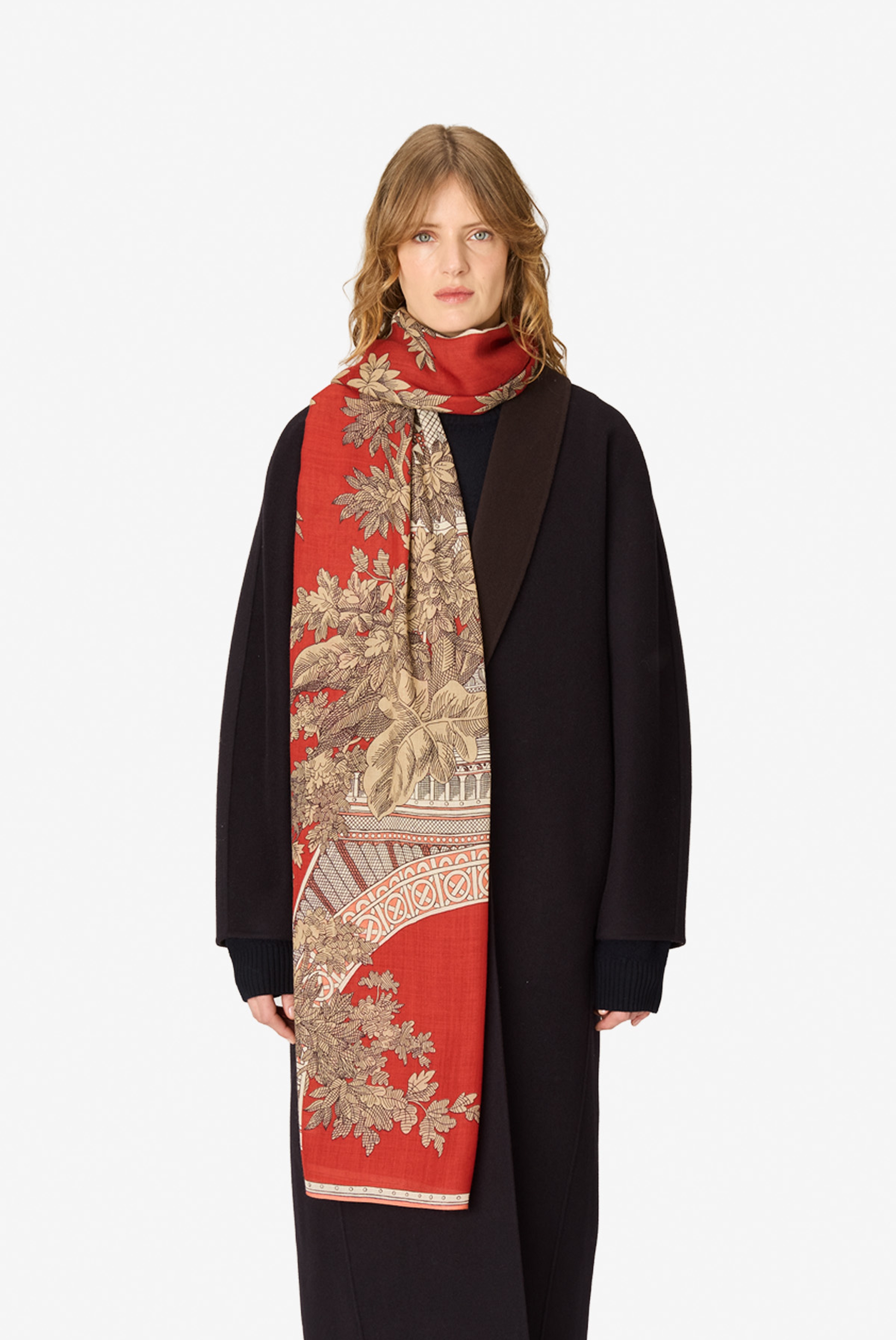 Scarf 80 - 1889 - Terracotta